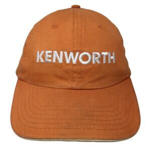 Kenworth Windscreen Strapback Baseball Cap Orange OS Embroidered Embroidered